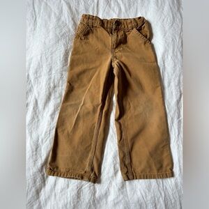 Carhartt Tan Duck Pants 5T Kids